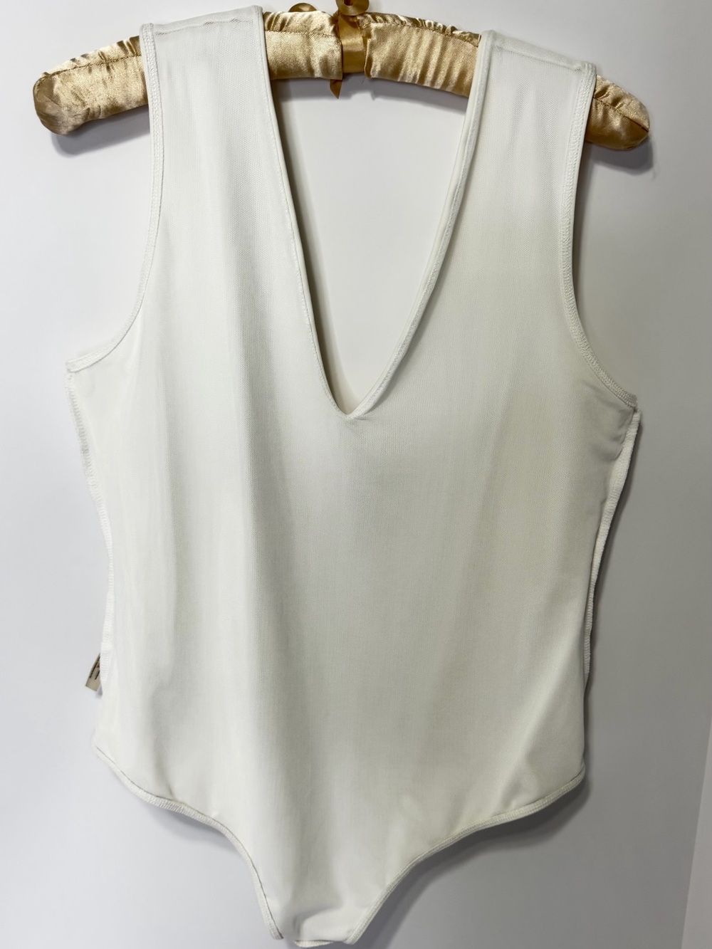 Women’s Cream V-Neck Sleeveless Bodysuit Free People Brand New With Tag